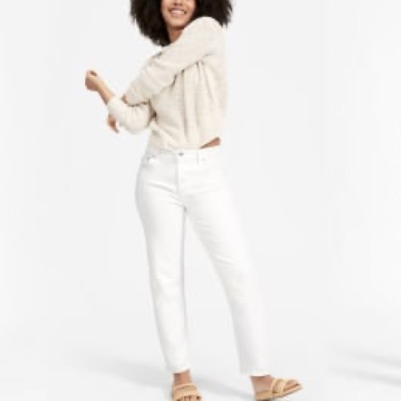 Everlane Denim - Everlane The Summer Jean White Organic Cotton